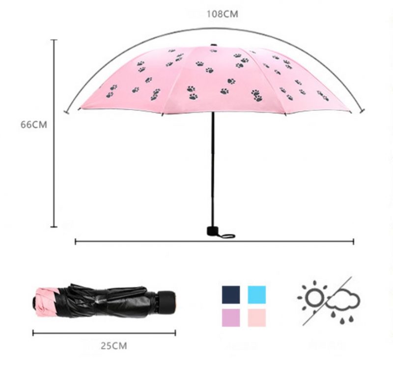 parapluie chat rose dim