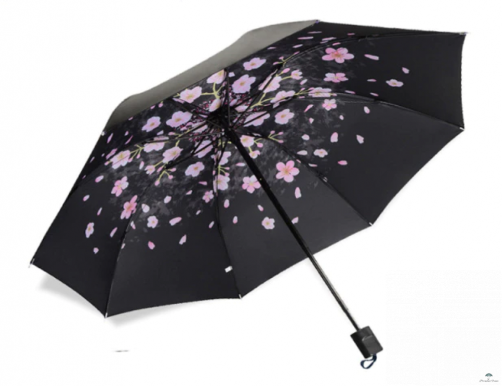 Parapluie fleurs au centre Parapluie fleurs au centre