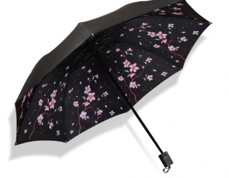 Parapluie fleurs Extrémité
