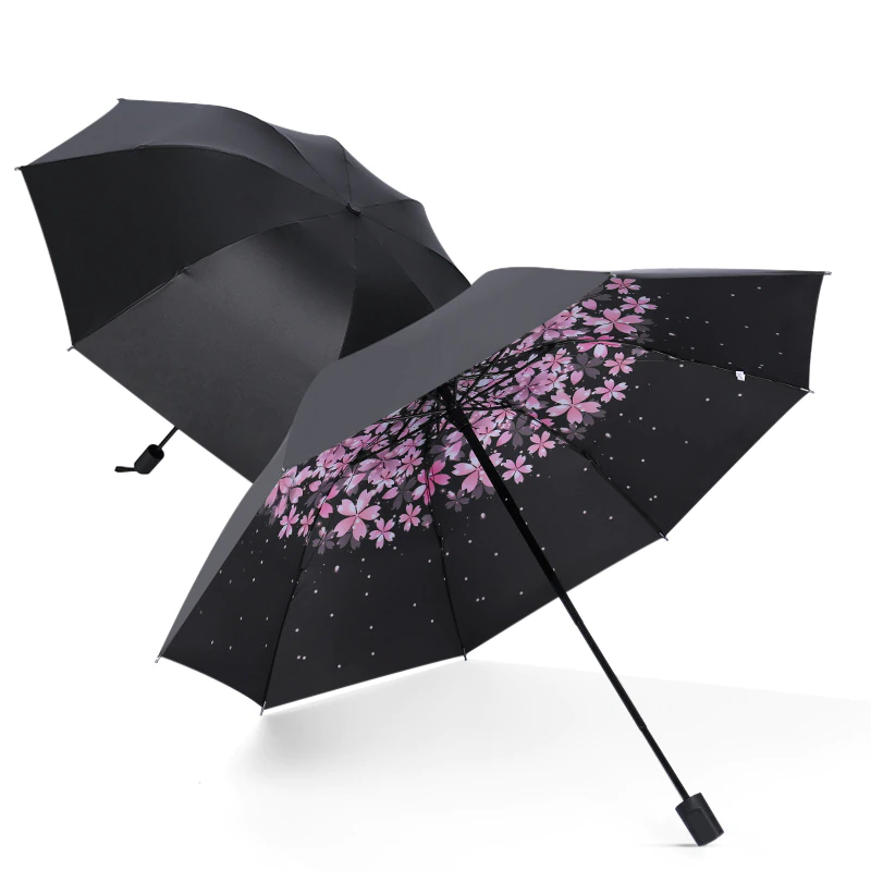 Parapluie pétales de fleur