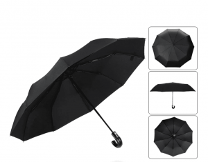 Parapluie à canne classique noir